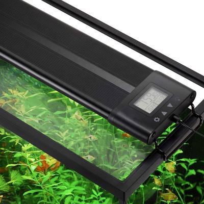 China Soft Coral Reef IP68 60W 120cm Timer Aquarium Light Sunrise Sunset LCD Display Fish Tank LED Dim For Dawn Dusk Full Spectrum Coral Reef for sale