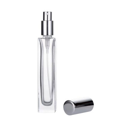 China Rectangle Manufacturer China Clear Perfume Bottles 30 ml 50ml Travel Perfume Spray Bottle for sale