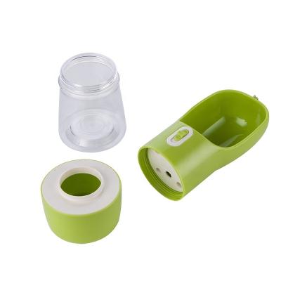 China Wholesale Viable 4 in 1 Portable Dog Water Bottle with Poop Bag Dispenser and Collapsible Scoop Dog Pet Water Bottle for Walking for sale