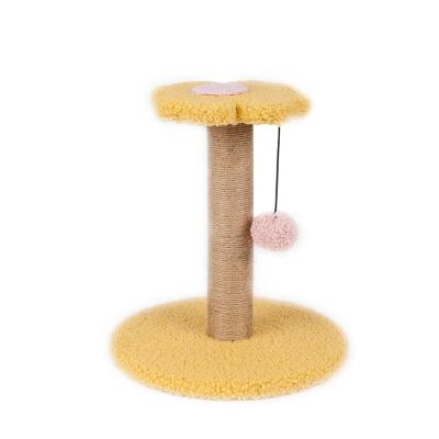 China Import Stocked High Demand Products Indoor And Outdoor Play Relax Sleep Climbing Frame Three Tall Sisal Flower Cat Scratch Post for sale