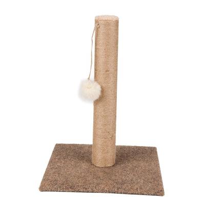 China Hot New Product Design Plush Safety Cat Scratching Poles Towers Trees Custom Foldable Stocked Sisal Cloth For Cat Scratching Posts for sale