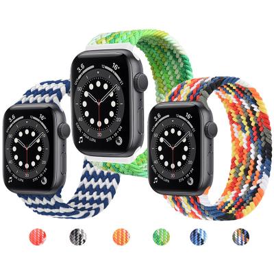 China Fashion .sport .luxury.charm Elastic Nylon Braided Watchbands For Apple Iwatch Series Watch Bands for sale