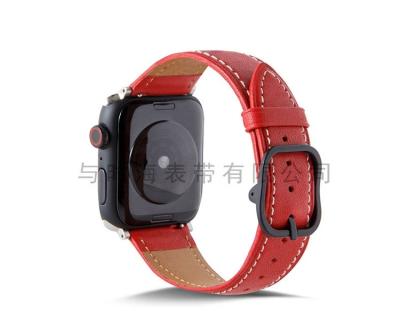 China Fashion \ Dress Factory Direct Selling Leather Strap Luxury Popular Watch Band 38 42 40 44 Mm Watchband For Apple Watch for sale