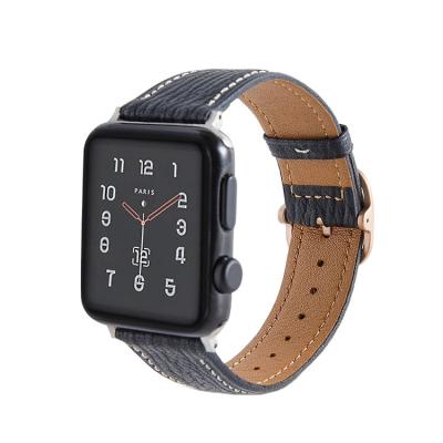 China Fashion High Quality Leather Band Strap Simple Tour Band Watchband For Apple Watch for sale