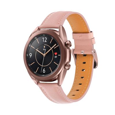 China Fashion Factory Wholesale For Samsung Smart Galaxy Watch 3 Generation Simple Fashion Leather Strap for sale