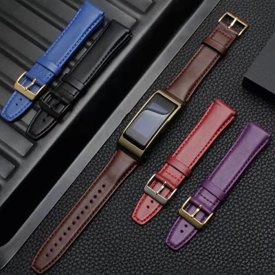 China Fashion suitable for Huawei bracelet B5 strap smart sports first layer cowhide leather bracelet B6 B3 business youth for sale