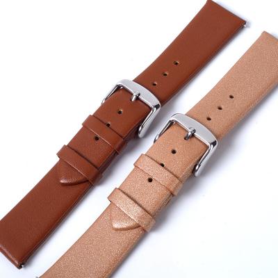 China Fashion Factory Customized Simple Italian Leather Strap For Smart Watch Leather Strap for sale