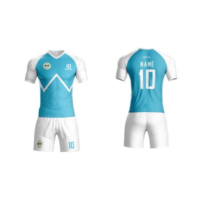 China Hot Selling Breathable Personalized Custom Made Breathable Quick Dry Soccer Jersey for sale