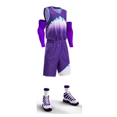 China Breathable High Quality Cheap Reversible Youth Basketball Uniforms Double Team Basketball Uniforms for sale