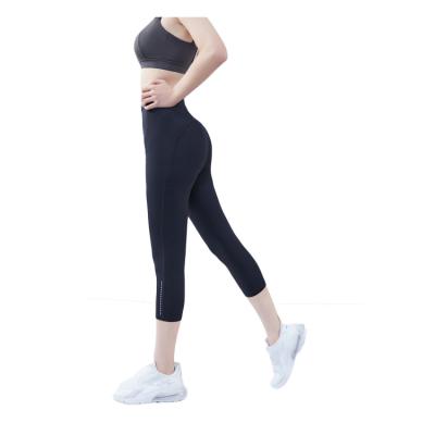 China Breathable Breathable Tight Stretch Womens Yoga Pants Running Fitness Cropped Running Leggings Workout Yoga Pants Gaiters Crac! crack! for sale