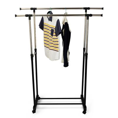 China Durable Heavy Duty Metal Free Standing Clothes Hanging Garment Display for sale