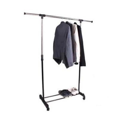 China Durable Foldable Pole Stainless Steel Stand Drying Garment Coat Cloth Rack Cloth Hanger for sale