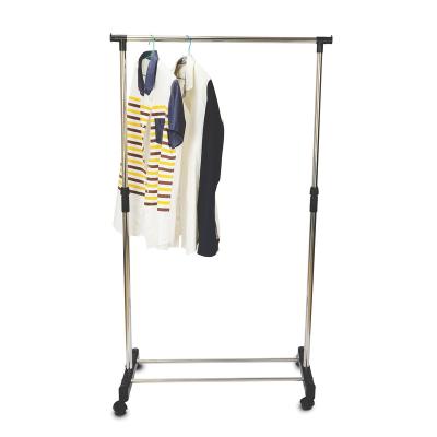 China Durable Quick Delivery Clothing Rack Metal Floor Position Hanger Rack For Standard Clothes Hanging Rails for sale