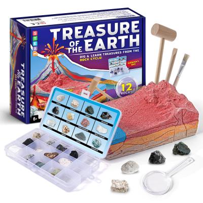 China Handmade Excavating Volcanic Eruption Treasure Fossil Archaeological Toys Of Young (7-14 Years Old) DIY Educational Children's Toys Wholesale for sale