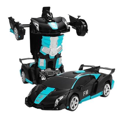 China RC Model 1:18 Deformation Remote Control Car 360 Degree Rotation One Head Deformation Children's Toy Car for sale