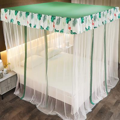 China Hot Elegant LLIN Lace Beautiful Free Standing Strong Double Bed Comfortable Home Bed Mosquito Net for sale