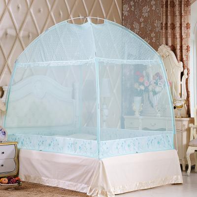 China Classic folded mosquito nets can be extra wide folded (multiple sizes) in various colors for sale