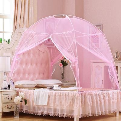 China Adults Popular Portable Mosquito Net Folding Mosquito Net Cover Mesh Folding LLIN Bedroom Mosquito Nets For Twin Bed for sale