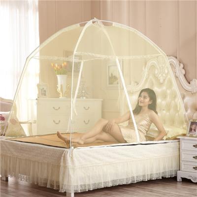 China LLIN Yurt Tent Folding Baby Mosquito Net Bed With Zipper Portable Summer Sleeping Foldable Mosquito Net for sale