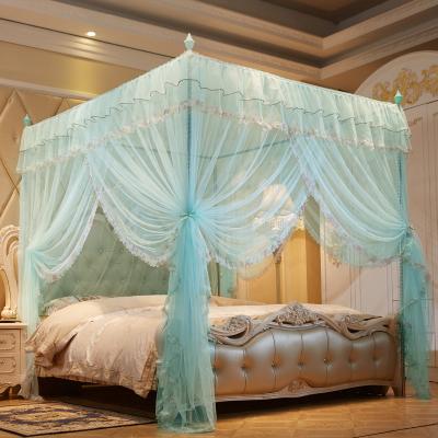 China Folded Foldable Foldable Floor-Standing Luxury Silent Double Bed Mosquito Net for sale