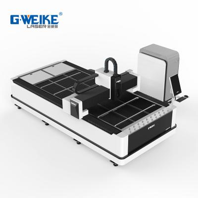 China laser CUT gweike fiber laser cutting machine with raytools laser cut raycus main laser source for sale