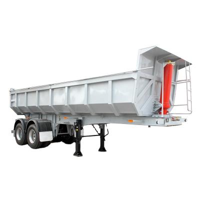 China Heavy duty truck trailer 3 axle hydraulic cylinder tilting car or dump truck semi trailers for sale for sale