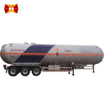 China Competitive Price 61.9 Cubic Meter LPG Tank Semi Trailer Truck Trailer Truck Tanker Semi Trailer For Sale for sale