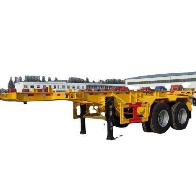 China Truck Trailer MAOWO China 40ft Skeleton Chassis Container Semi Trailer For Sale for sale