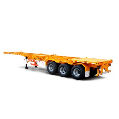 China New Design 3 Axle Semi Truck Trailer Skeleton Skeleton Trailer Used Container Transport for sale