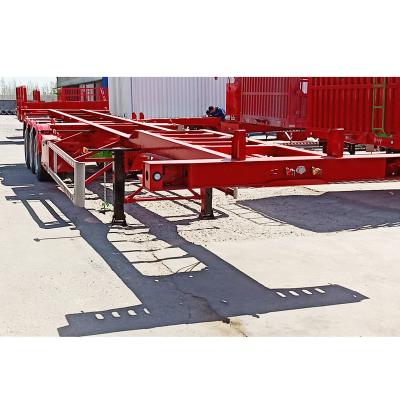 China China High Quality 3 Axles 20ft/40ft Container Truck Trailer Skeleton Chassis Trailer for sale