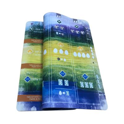 China Durable Customizable Printing Card Game Natural Rubber Poker Tablecloth Mat For Card Game Rubber Texas Poker Pad for sale