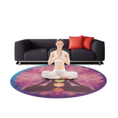 China Custom Hign Quality Digital Printing Fold Around Micofibe Yoga Mat 61*173cm 61*183cm 68*183mm for sale