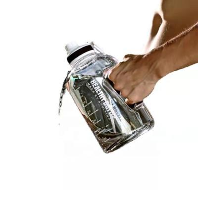 China Factory Wholesale Sustainable Plastic Food Grade 2.2L Ton Capacity Super Cup Gym Sports Water Drink Bottle For Outdoor Sports for sale