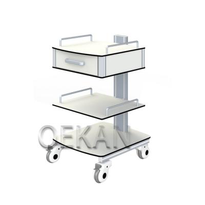 China Modern Medical Mobile Trolley With Drawer Hospital Trolley For Nursing for sale