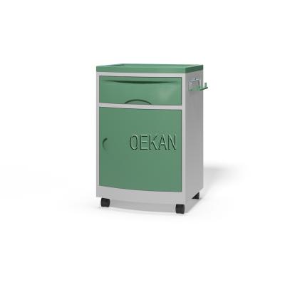 China Modern Hospital Mobile Medicine Nightstand With Drawer Clinic ABS Patient Storage Cabinet for sale