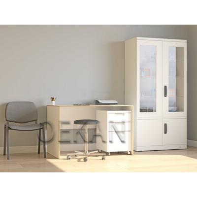 China Modern Hospital Furniture Clinic Desk Table with Doctor Office Storage Cabinet Table with Drawers for sale