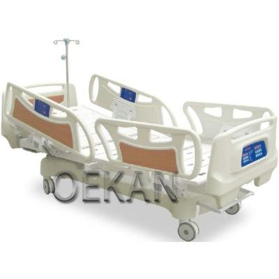 China Modern Multifunctional ABS Plastic Patient Treatment Bed Medical Manual Adjustable Hospital Bed for sale