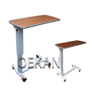 China Height-Adjustable Simple Design Ergonomic Modern Hospital Furniture Ergonomic Bedside Table With Lockable Wheel Table Night Stand for sale