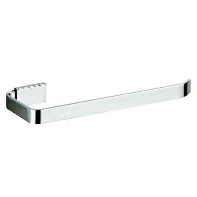 China Wall Mounted BACKER Bathroom Tube Very Simple Flat Type Chrome Plated Copper Short Towel Bar A5011 for sale