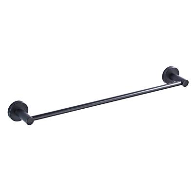 China BACKREST 50 cm wall-mounted bathroom, simple, all-black, round base, single towel rail for sale