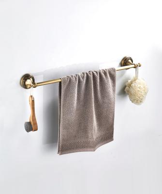 China Wholesale Chrome Retro Style Home Use Products Outdoor Single Wall Towel Rack for sale