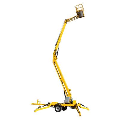 China Qiyun New Product 2021 Hydraulic Boom Lift Trailer Boom And Cleaning Of Aerial Work for sale