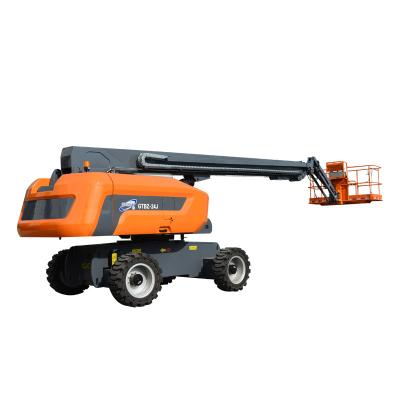 China Qiyun China Factory Diesel Power Telescoping Boom Lift Building Bridge Using Construction Using Aerial Working Lift for Sale for sale