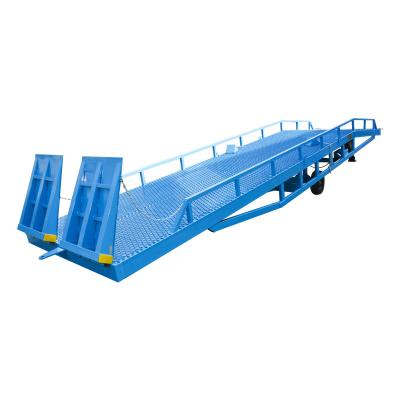 China Qiyun manual electric 6t 8t 10t 12t 15t Mobile Yard Ramp CE ISO container loading forklift truck container ODM OEM for sale