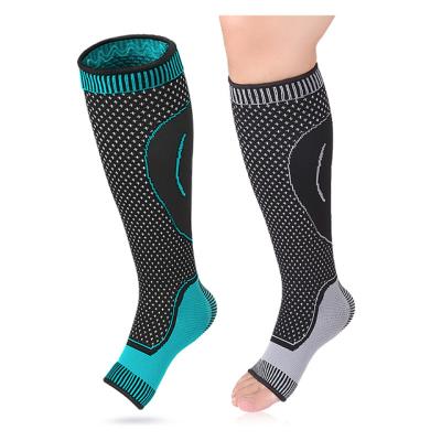 China Adult 2021Best Selling Calf Sports Knee Compression Nylon Knitting Running Sleeve With Ankle Brace Support for sale