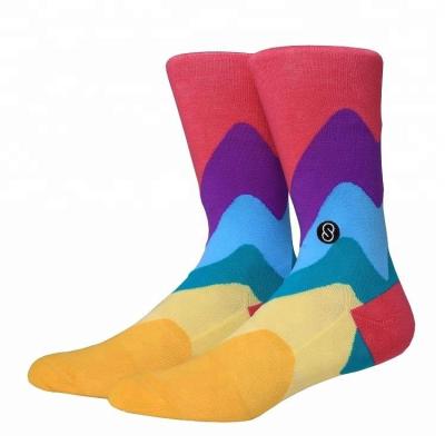 China Wholesale Custom Logo Antibacterial Embroidery 100 Elite Cotton Men's High Quality Socks for sale