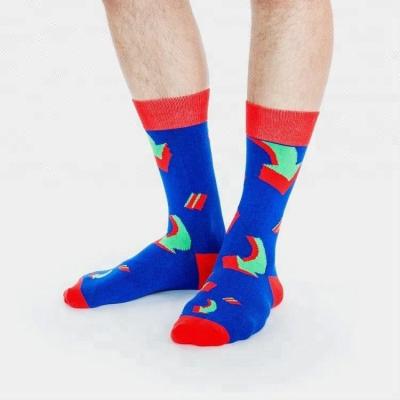 China Wholesale Bulk Custom Jacquard Antibacterial Knit Premium Cotton Blend Socks for sale