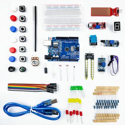 China Basic and Fun LAFVIN Starter Core Kit with R3 CH340 Board Breadboard + Retail Box DIY Learning Kit for Kids Arduinos for sale