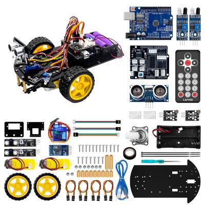 China LAFVIN Upgraded V2.0 Smart Robot Car 2WD Chassis Kit For Robot STEM /Graphical Programming Educational Toy For Arduino Set LA039 for sale