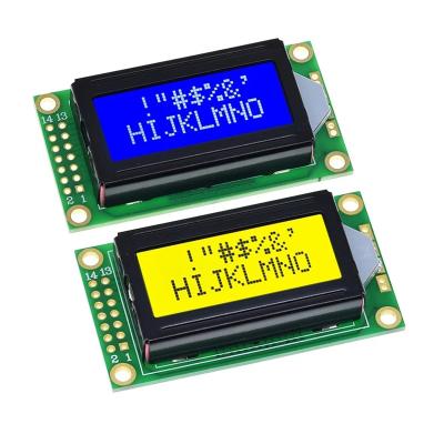 China 8x2 LCD Module 0802 Character Display Screen Blue / LCD0802 LCD Display Yellow Green 8*2 for sale